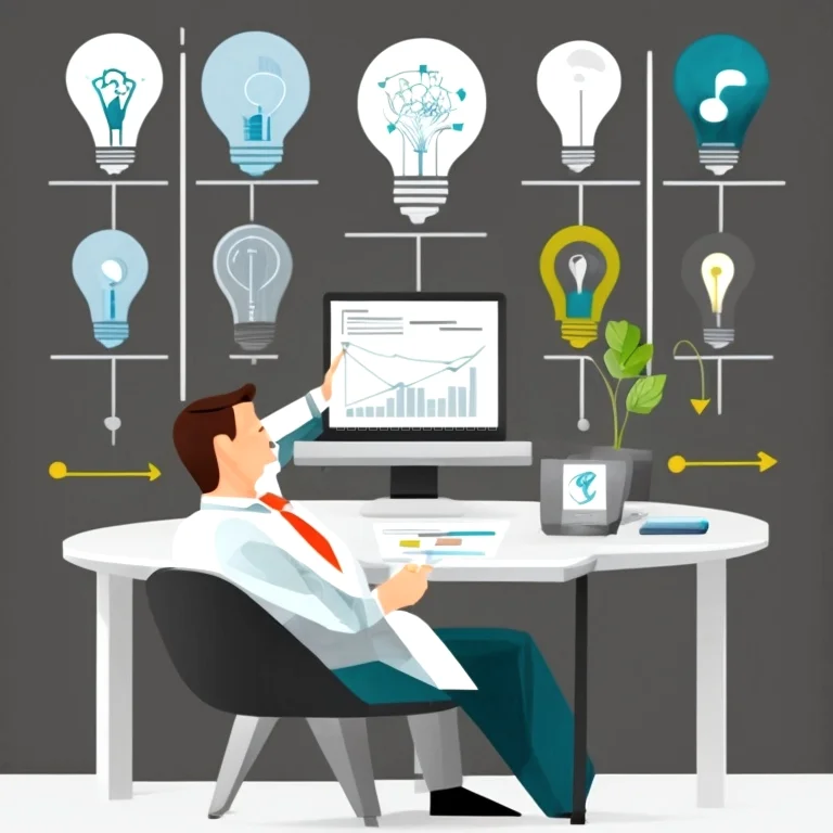 Illustration of economic concepts for business leadership