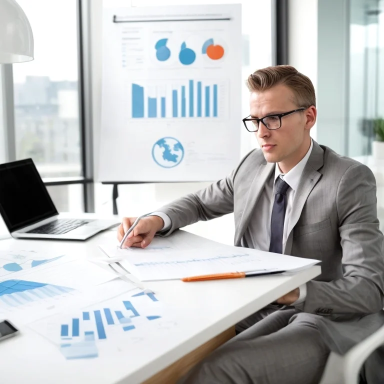 Business strategy meeting using economic frameworks